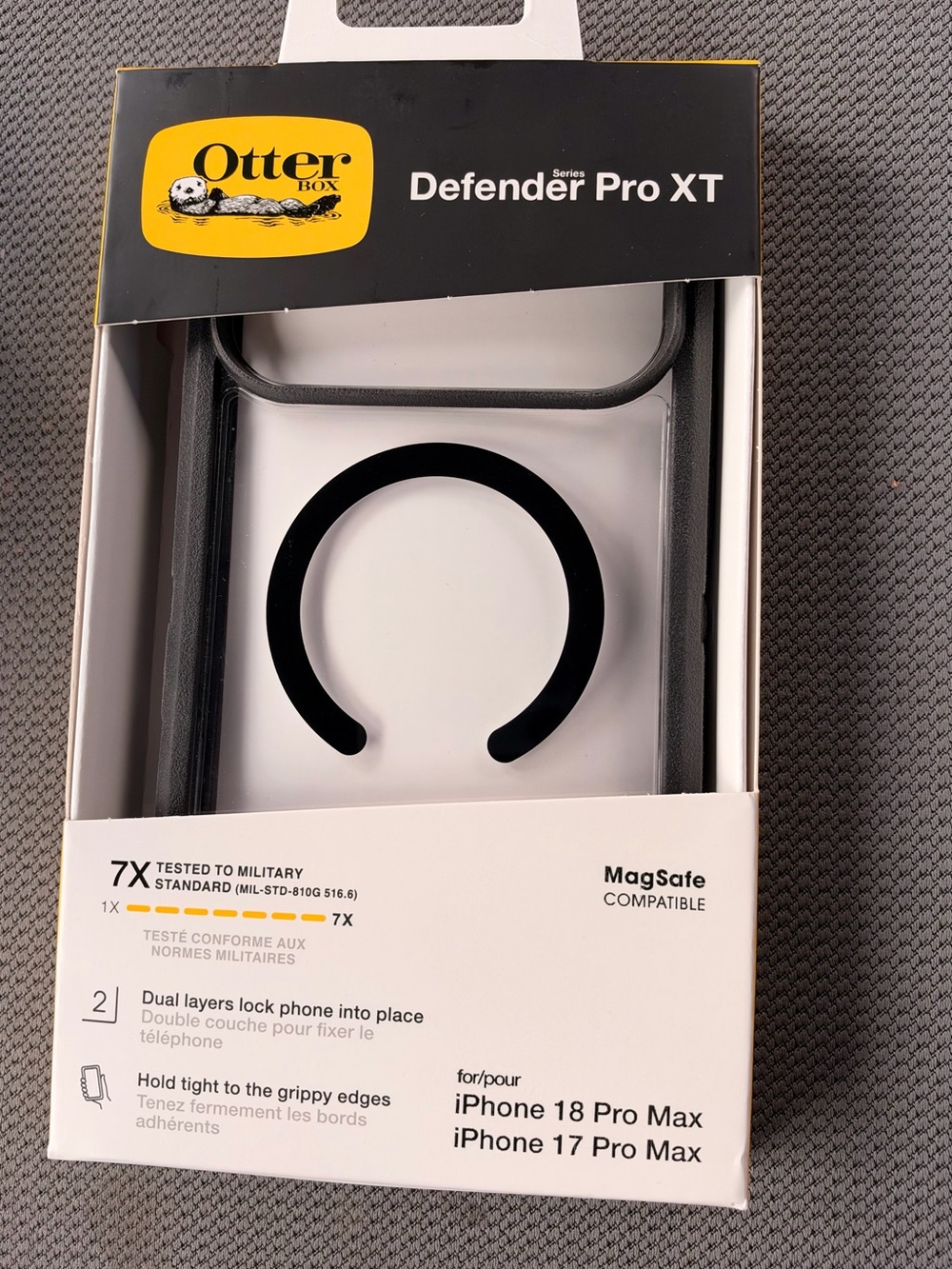 OtterBox Defender Pro XT Case in Clear with Black Bumper